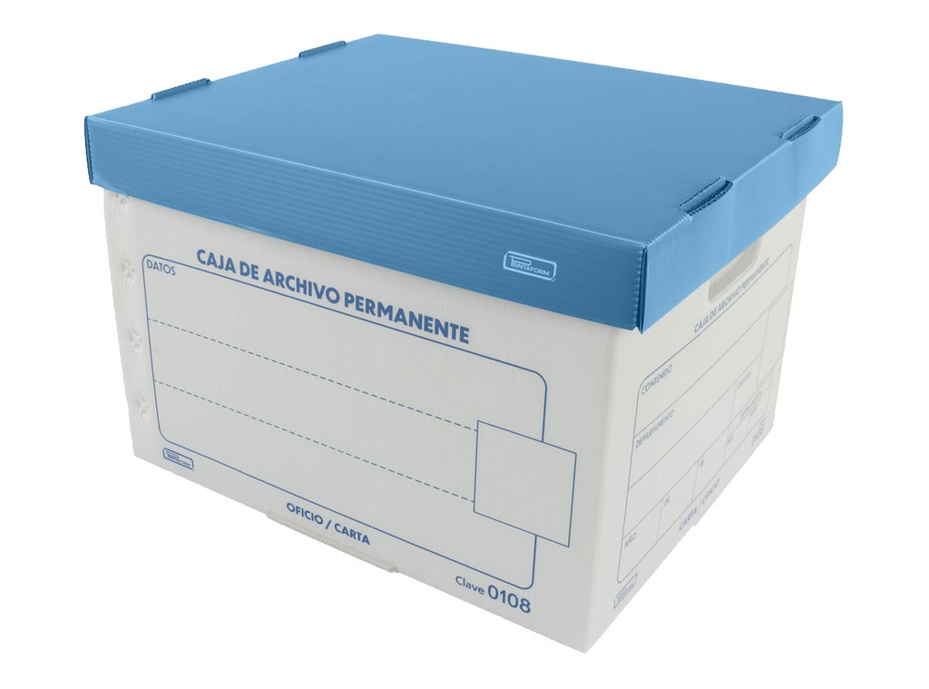 Caja Archivo Printaform Plástico 0108 Carta/Oficio Reforzada (C.10)