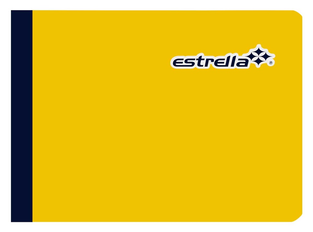 ​Paquete C/5 Cuaderno Cosido Forma Italiana Estrella Raya 100 Hojas