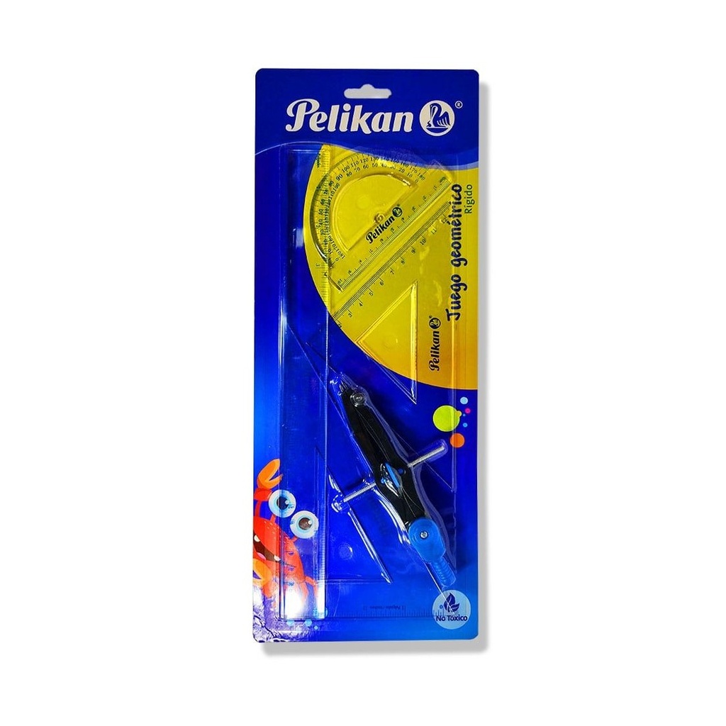 Juego Geometría Pelikan Mediano 5 Pza