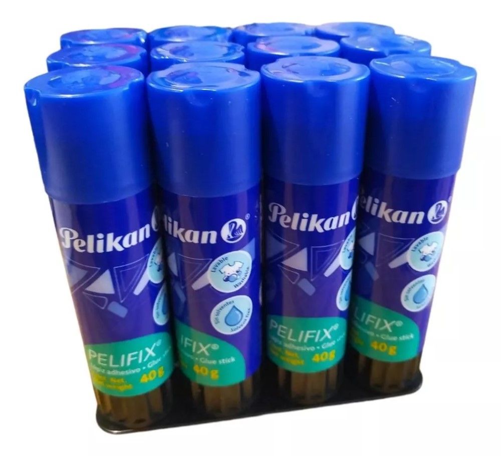 Paquete C/12 Lapíz Adhesivo Pelikan Pelifix 10g