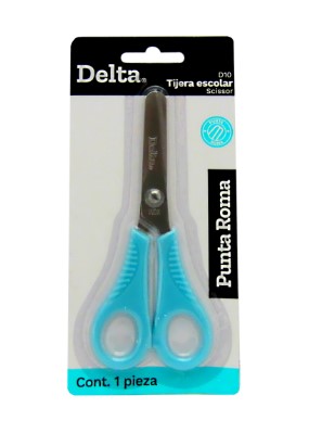 Paquete C/6 Tijera Barrilito Escolar Inoxidable D10