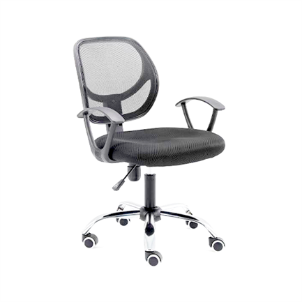 [NE-650S] Silla Secretarial de Altura Ajustable Reclinable Tela Base Giratoria  Nextep
