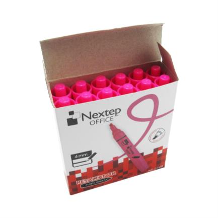 Paquete C/12 Marcatextos Rosa NE-079R Nextep