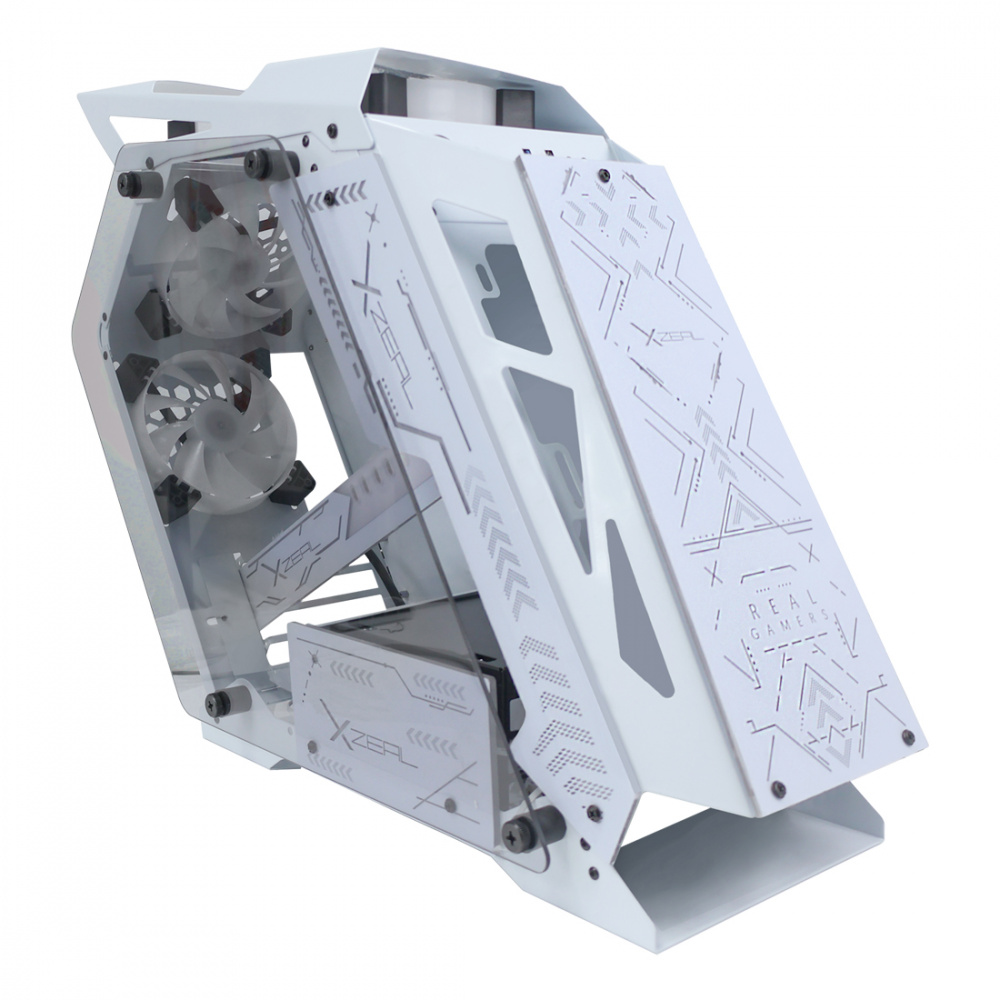 Gabinete Xzeal IR 02 Irregular RGB BLANCO