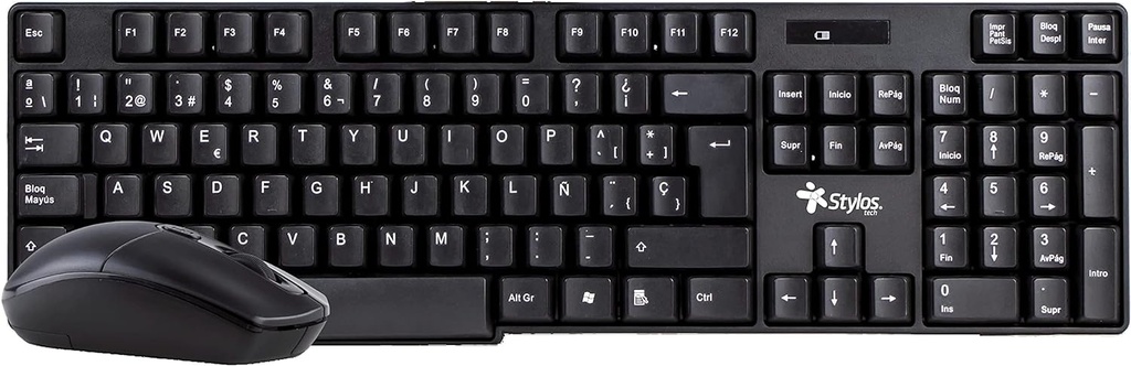 Teclado Y Mouse Inalámbrico Stylos STPKTM3B
