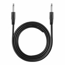 Cable Extensión Plug 6.3mm Pulgadas 11-6072 Monoaural Negro Mitzu