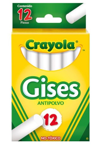 Caja C/12 Gis Crayola Blancos 501402