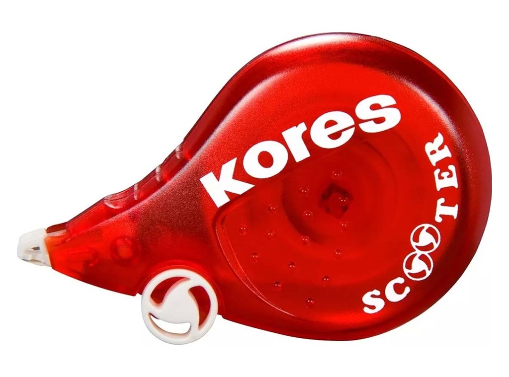 Paquete C/12 Corrector en Cinta Kores Scooter 4.2mm x 6m