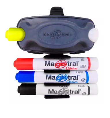 [83173] Blister C/3 Marcador Pintarron Magistral C/Borrador y Ventosa 83173