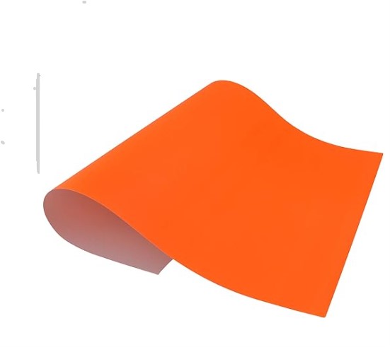 Paquete C/10 Cartulina Naranja Fluorescente Euromac 49x65cm 