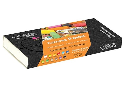 Juego C/12 Gis Pastel Suave Rodart Redondo