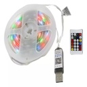 Tira Led RGB T4040RGB19 4W 10 Metros Conexión USB Con Control IP65 Tianlai (C.100)