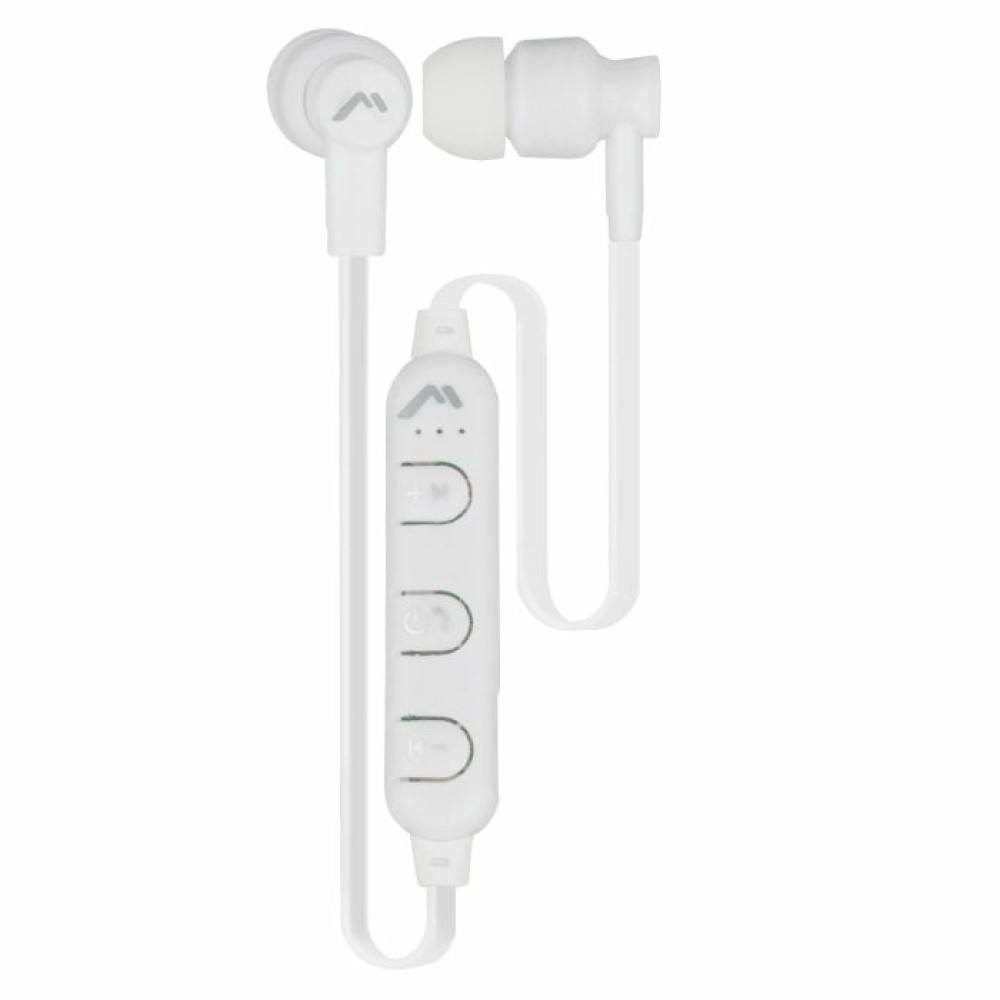 Audífonos Mitzu MH-9220WH Bluetooth Con Cable Plano Blancos