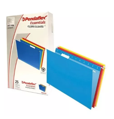 Caja C/25 Folder Pendaflex Colgante Oficio colores surtidos 93540 (C.10)