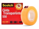 Paquete C/12 Cinta Adhesiva Scotch 550 3M Transparente 19mm x 33m
