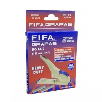 [HC14C] Grapas Pilot 1/4" HC-14-C C/1000 Engrapado 20 A 30 Hojas