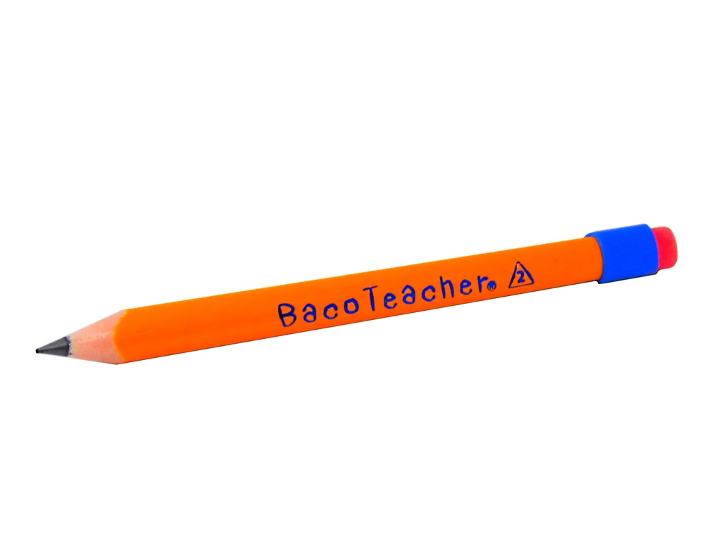 Paquete C/12 Lápiz Jumbo Entrenador Baco Teacher Colores Neon