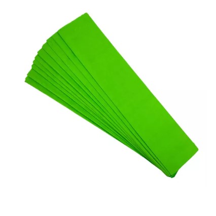 Paquete C/10 Papel Crepe Pascua Verde Limón 50x70