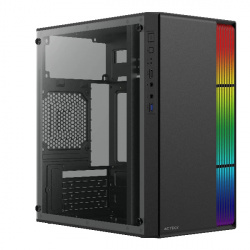 Gabinete Acteck AC-935753 Fusion II M-ATX Fuente ATX500W USB Negro