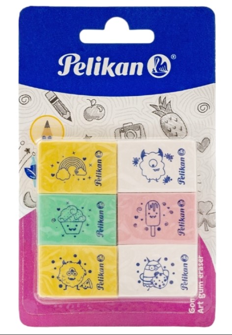 Blister C/6 Goma Pelikid Pelikan (E.100)