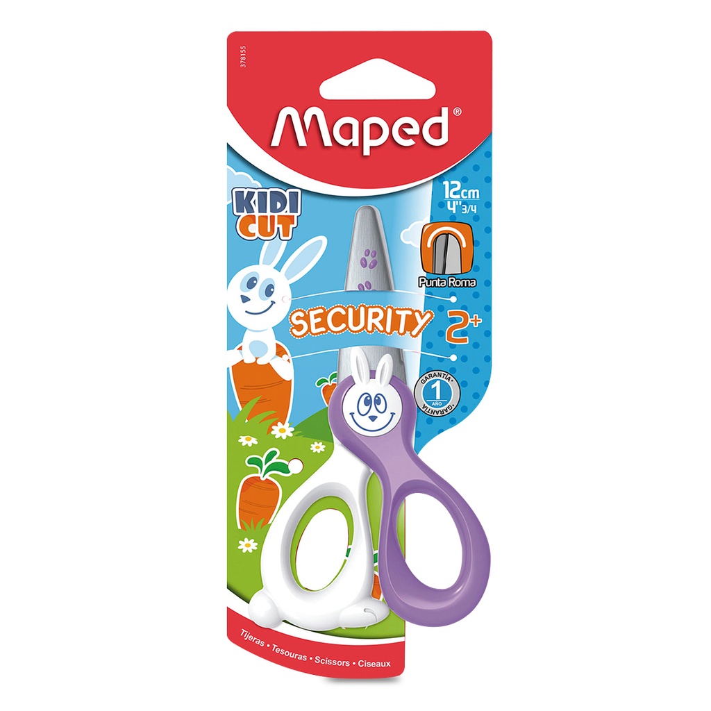 Paquete C/2 Tijera Maped Preescolar Kidi Kut Plastico