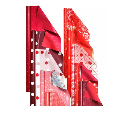 Empaque C/10 Papel Coreano Pascua Decorado Surtido Rojo Pascua (C.100)(E.10)