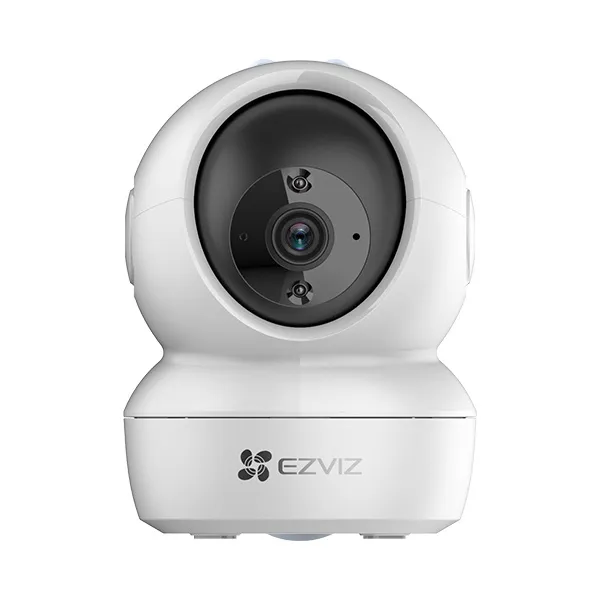 Cámara de Seguridad IP Domo Ezviz CS-H6C 4MP Resolución (2560x1440) Pixeles Lente de 2.8 mm Alámbrico Iluminación IR de 10m Metal Plástico Material Blanco, Negro
