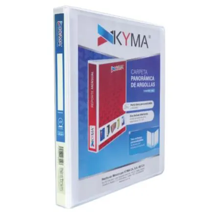 [CPKCBHO-050-BCO] Carpeta Vinil Aro O 1/2" Blanca Kyma (C.12)