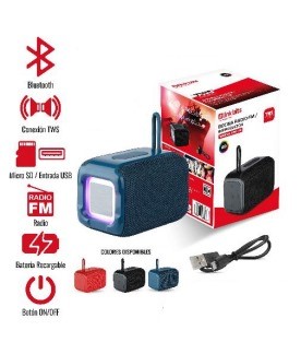 Bocina 2X8 Pulgadas MB-158 Bluetooth 4500W Luces Led