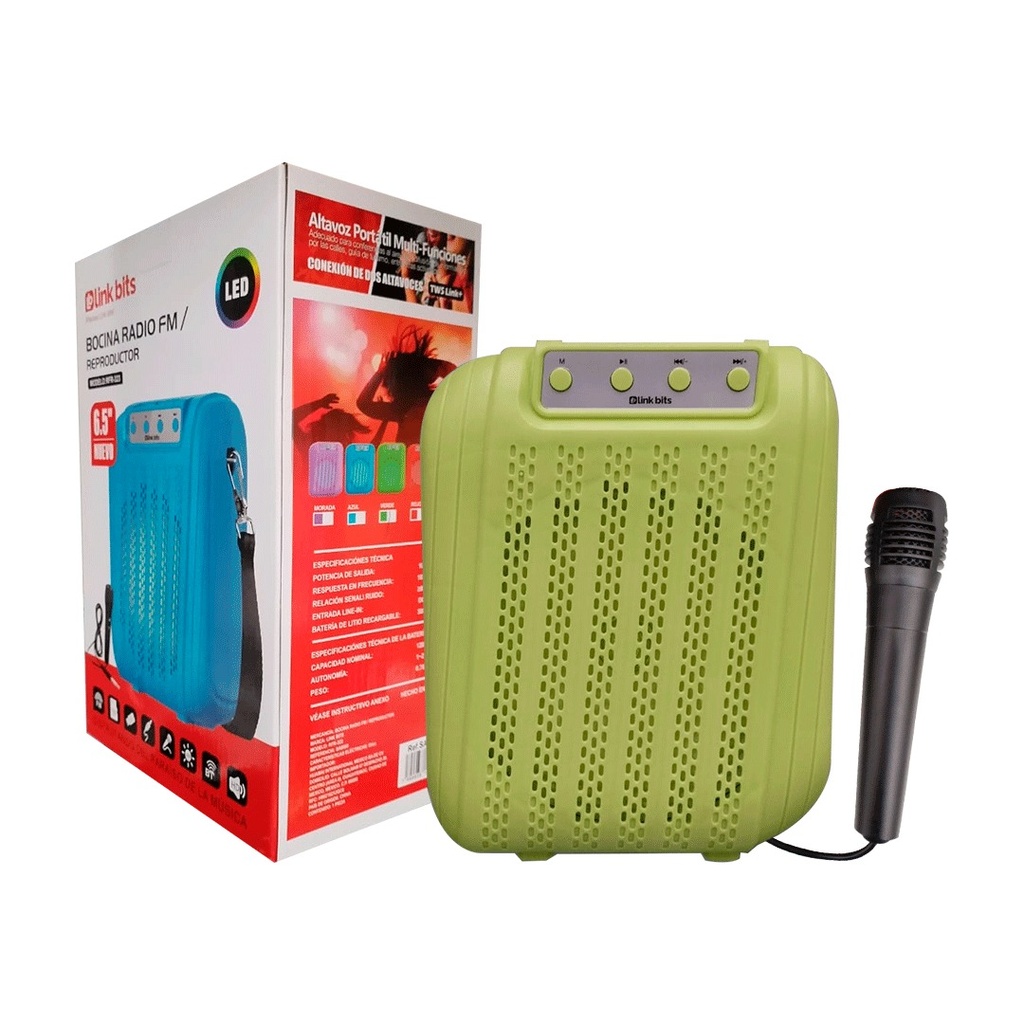 Bocina 6.5 Pulgadas SA6005 Bluetooth Radio FM Link Bits (C.24)