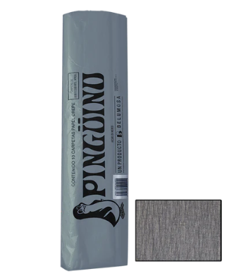 [PAQ10-CREPEGRIS] Paquete C/10 Papel Crepe Pinguino Gris