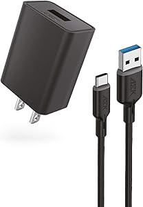 Cargador 10W Aek Cyber G02TCN Cable USB A TYPE-C  De 1 Metro Y 2.1A Negro