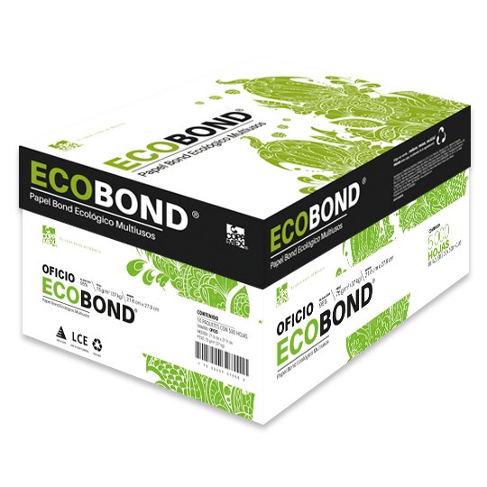 [PAQ10-ECOOFICIO] Caja C/10 Paquetes Hoja Oficio Blanca Copamex Ecobond C/5000 (T.40)