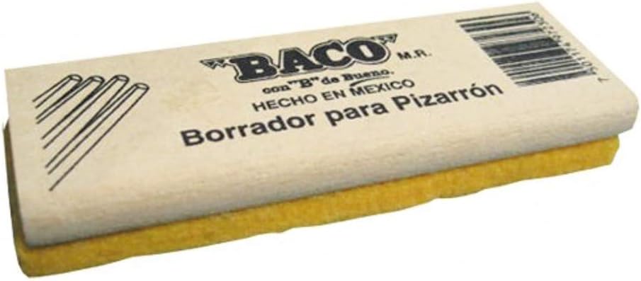 Paquete C/10 Borrador De Madera Baco P/Pizarron