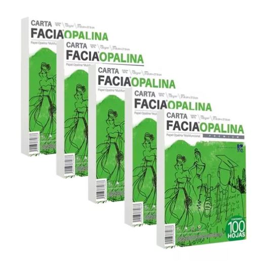 Paquete C/500 Opalina Blanca Copamex Carta Papel 120g