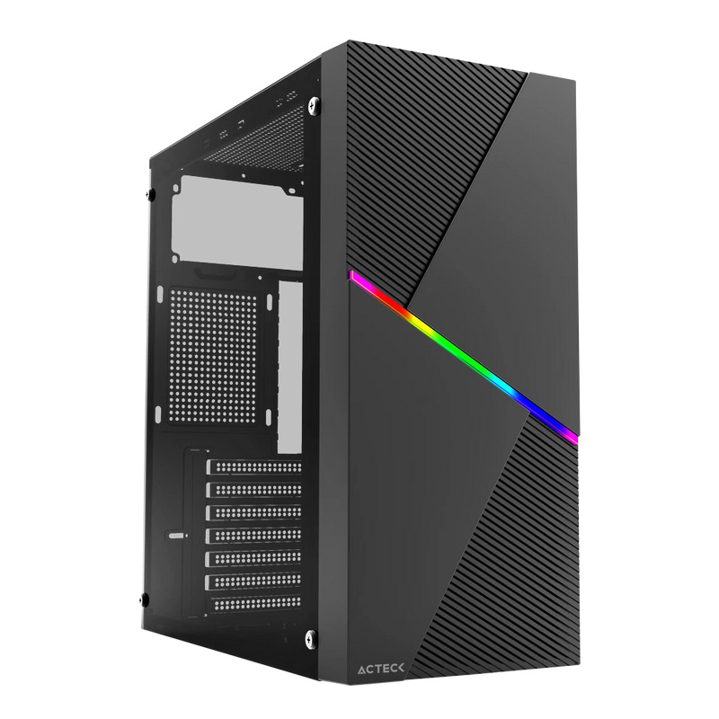 Gabinete Acteck Media Torre AC-935715 Draco GM450 Fuente ATX 500W Negro