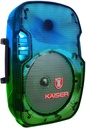 Bocina 8 Pulgadas Kaiser KSW-5008-3 De 6,200W PMPO/ 20W RMS Traslúcido Con Micrófono Alámbrico