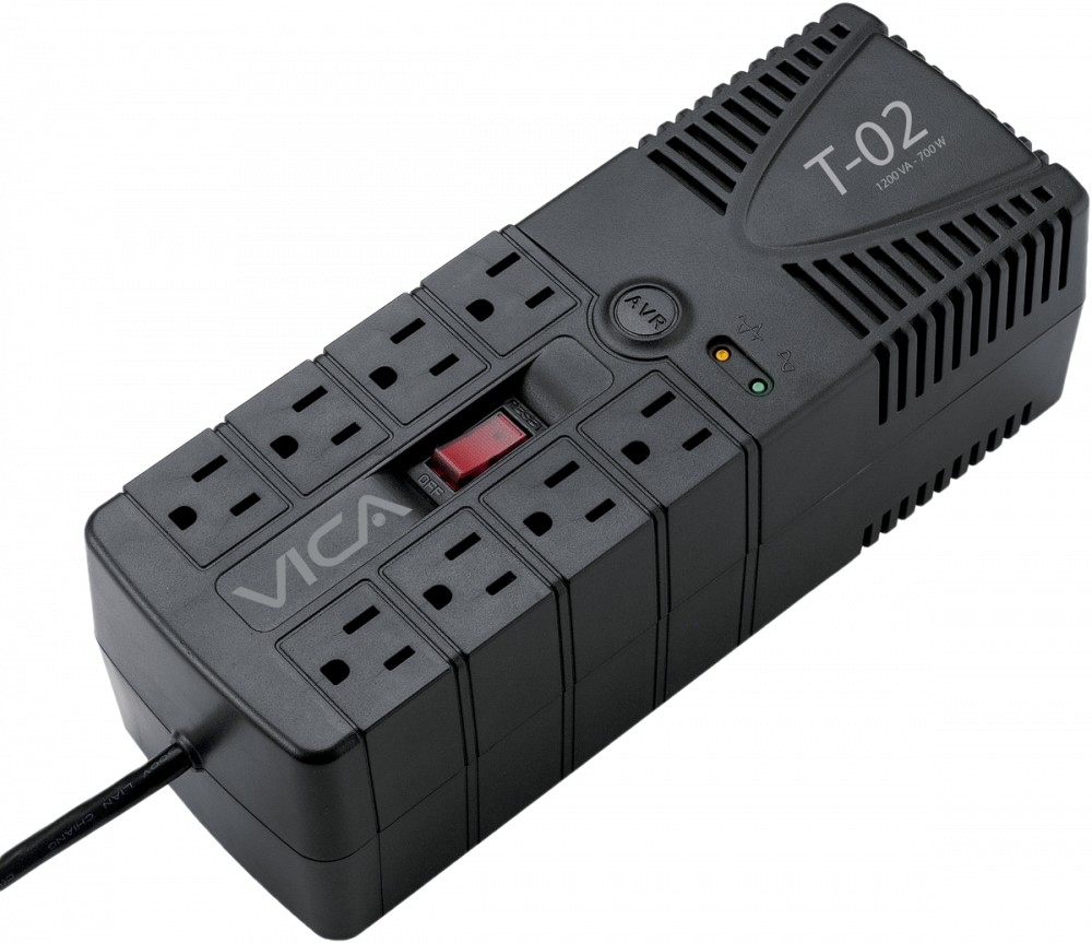 Regulador Electrónico Vica T-02 1200VA/700W