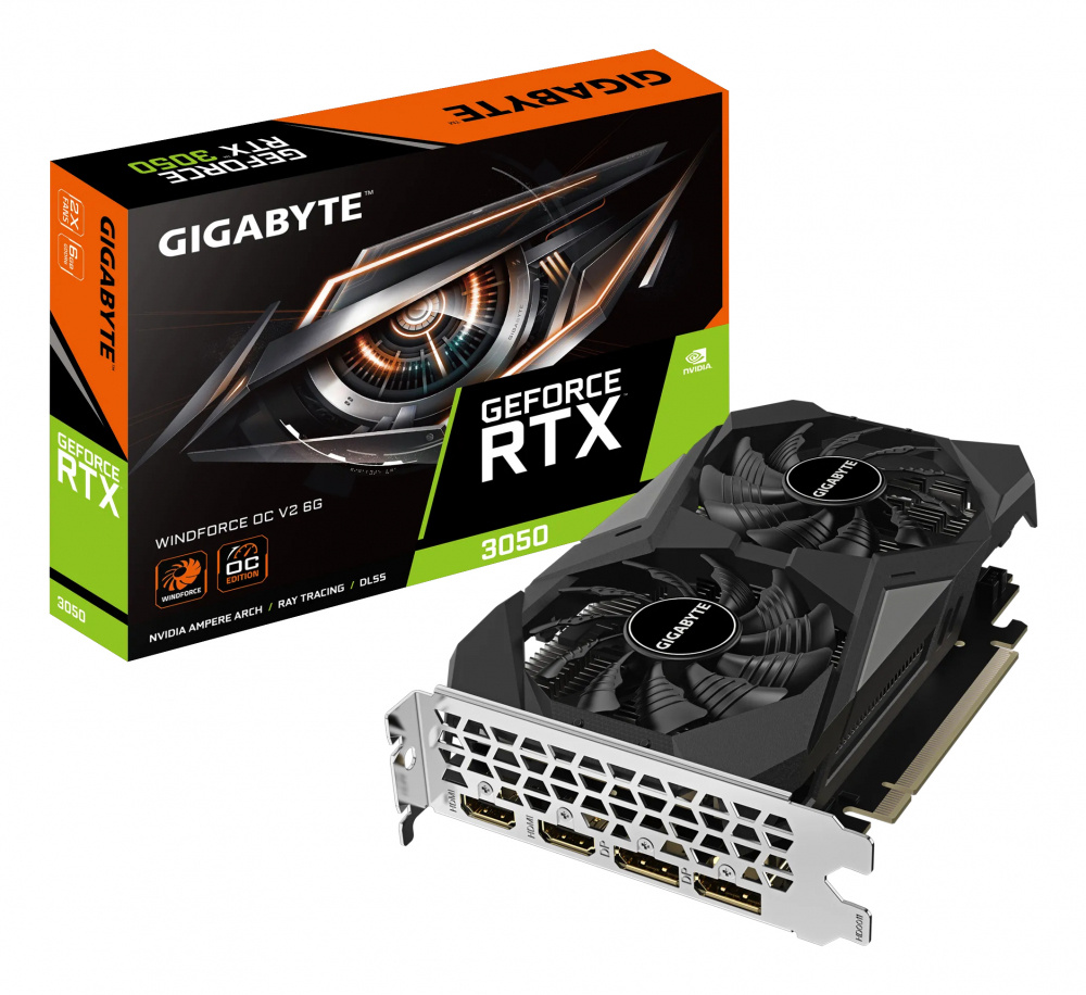 Tarjeta De Video Gigabyte NVIDIA GeForce RTX 3050 WINDFORCE OC V2 6GB