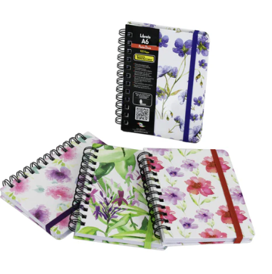 Cuaderno Printaform A6 Plus Floral 100h Raya
