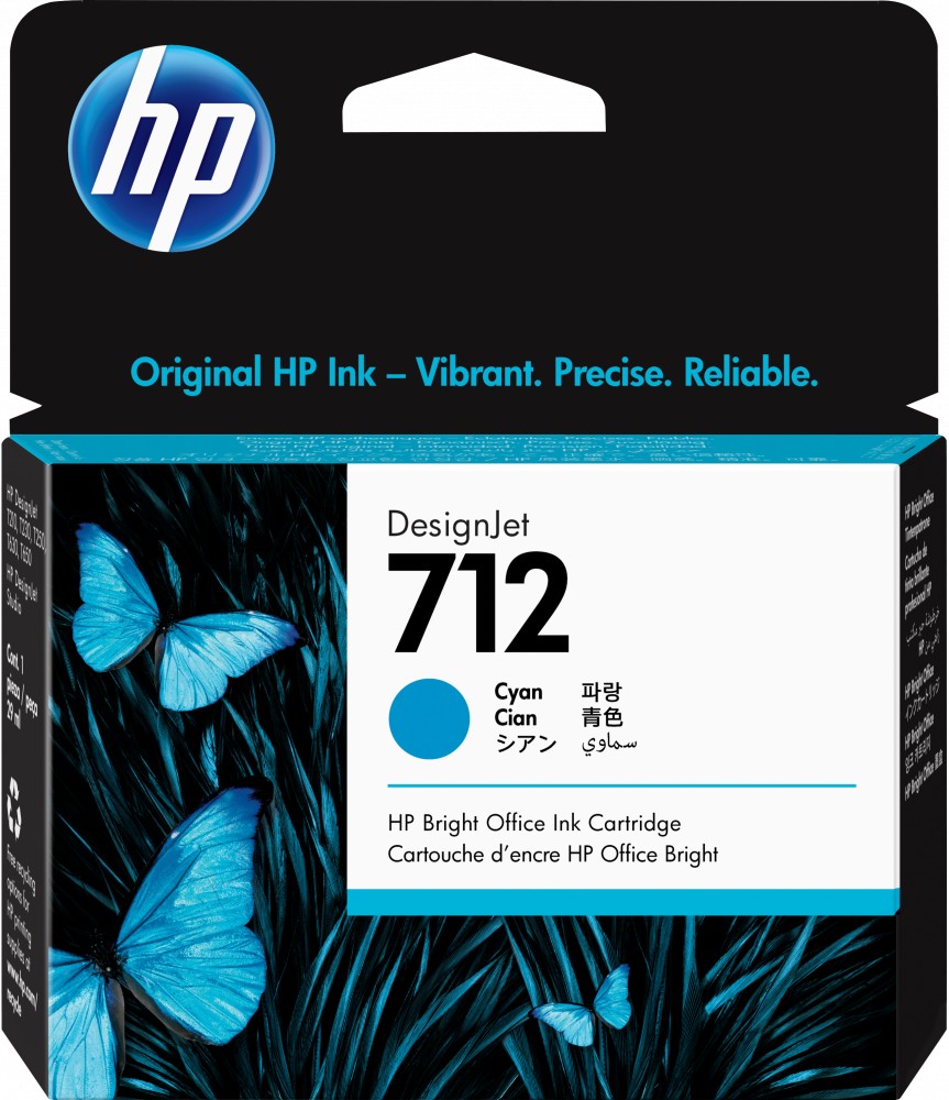 [3ED67A] Cartucho Tinta Original Hp DesignJet 712 Cyan