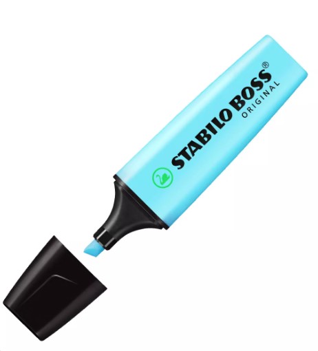 Paquete C/10 Marcatextos Stabilo Boss Azul 70/31