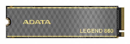 Unidad de Estado Solido SSD Interna ADATA LEGEND 860 SLEG-860-500GCS 500GB Interfaz PCI Express 4.0 NVMe 3D NAND Color del Producto Negro