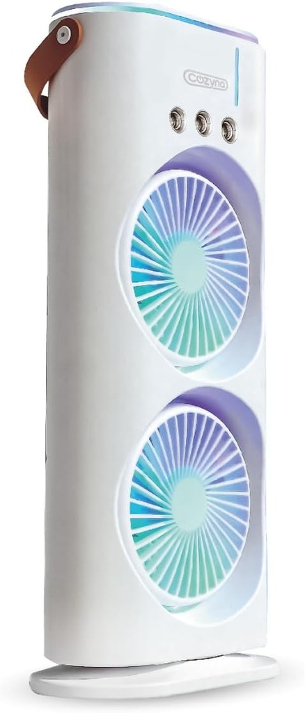 Ventilador Torre Doble MV04W16 3 en 1 Humidificador y Oscilación 90° Con 3 Velocidades Cozyna (C.20)