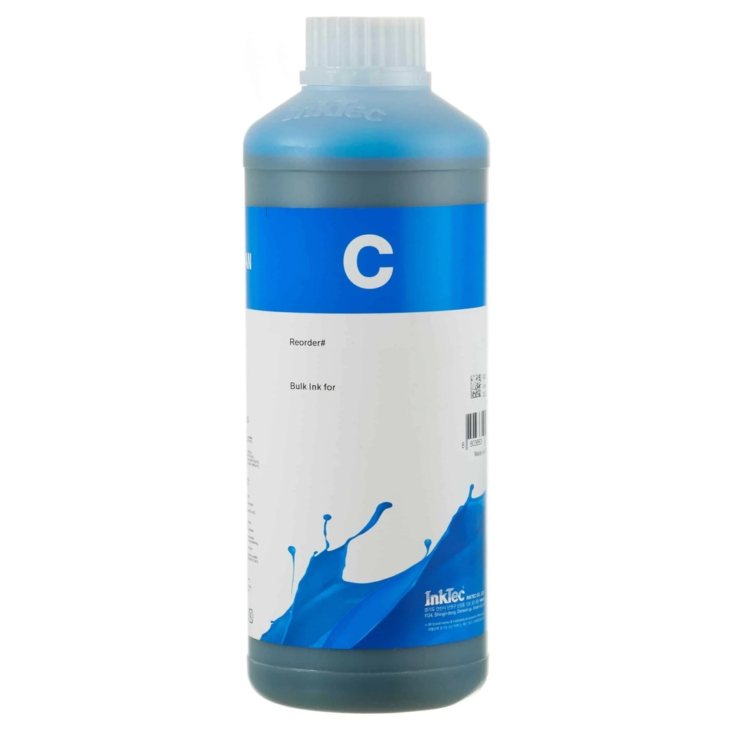 Tinta Inktec E0019 pigmentada color cian 1L