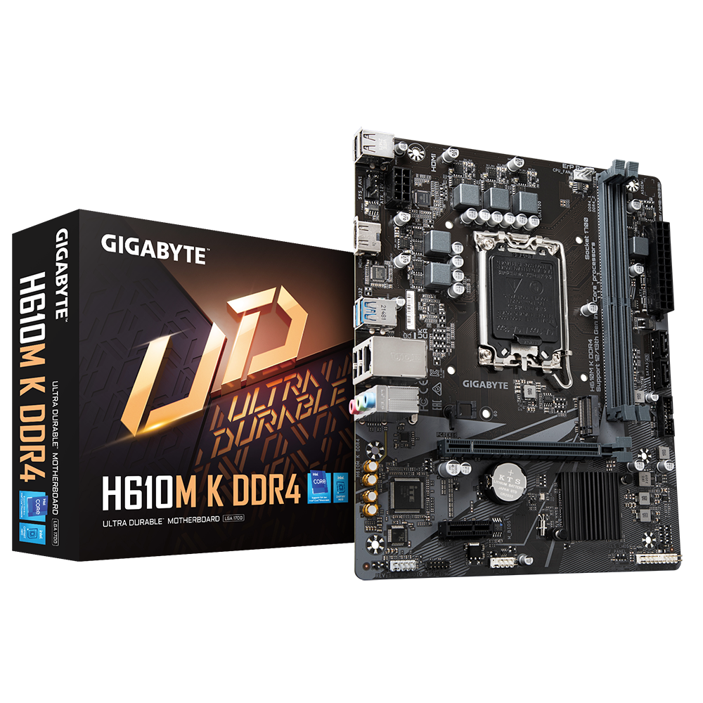 [H610M K DDR4] Tarjeta Madre Gigabyte H610M K DDR4 Intel  S-1700 3200MHZ
