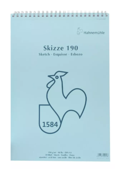 Block Dibujo Hahnemuhle Sketch Pad Espiral A3 190gs