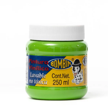 pintura vinilicabombin verde amarillento 250ml
