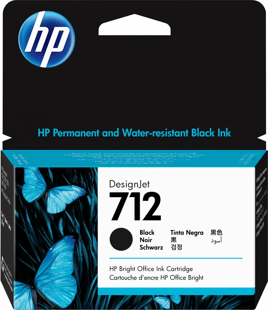Cartucho Tinta Original Hp DesignJet 712 Negro
