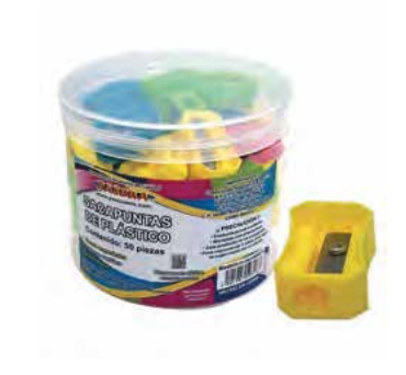 [PA-SAC5008BTE] Paquete C/50 Sacapuntas Plastico Pascua 5008